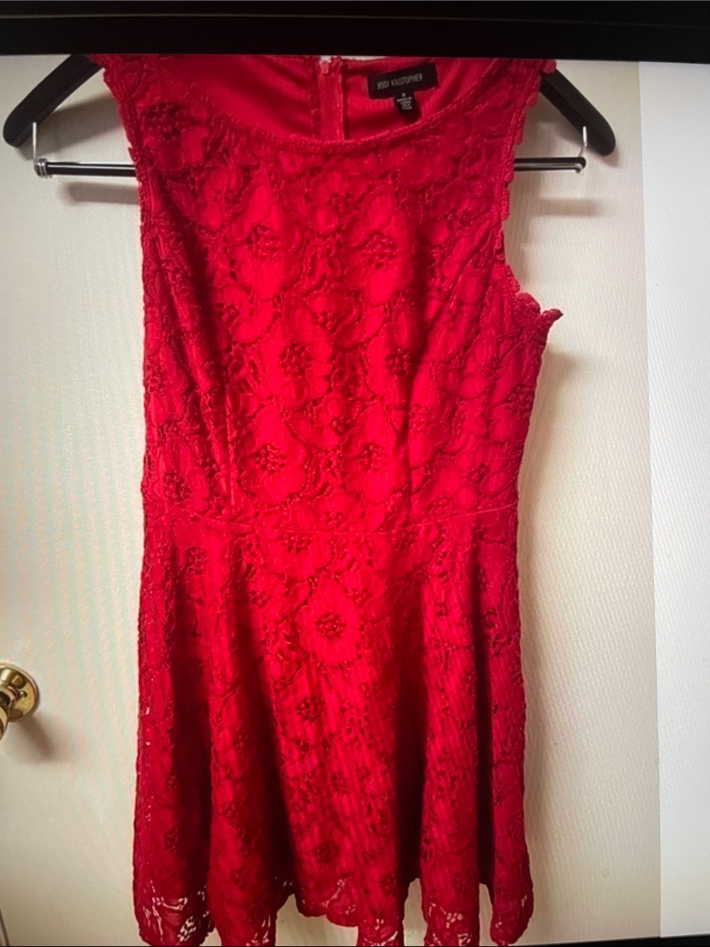 Jodi Kristopher vintage Sleeveless Red Lace Dress